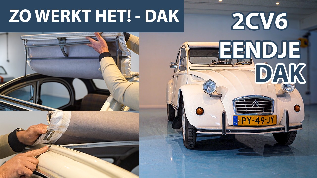 Instructie Citroën 2CV: Zo werkt het dak! (Openen & Sluiten)