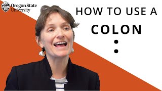 'How to Use a Colon': Oregon State Guide to Grammar
