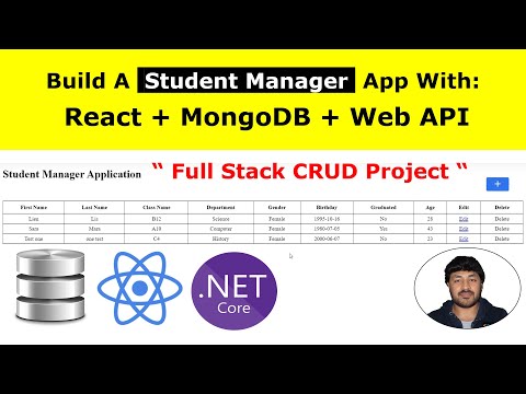 Learn React.js ASP Net Core Web API - MongoDB | Full Course For Beginners