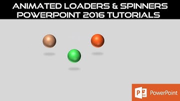 3D Ball Animation in PowerPoint 2016 Tutorial | | Animated Loaders and Spinners