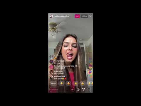 Addison Rae Instagram Live 3 16 Youtube
