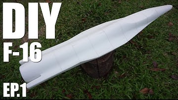 How To Build F16 Rc Jet Plane.How To Diy F16 Rc Plane By Foam EP.1