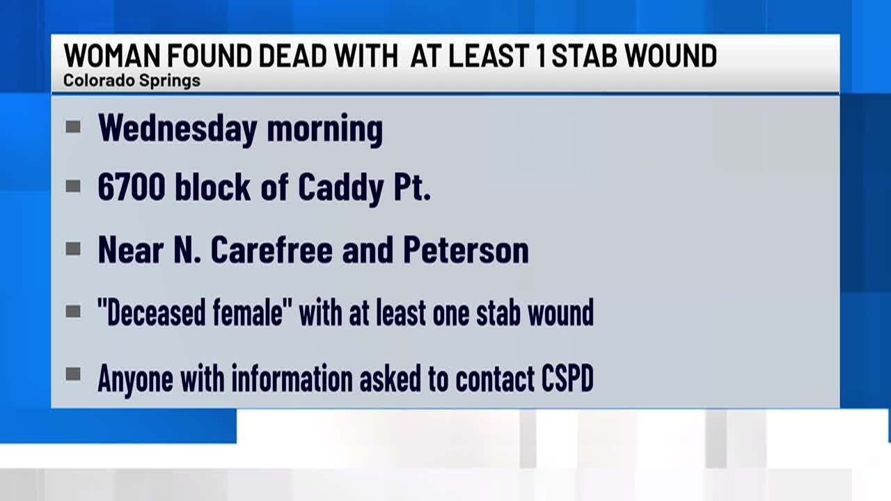 WATCH: Woman found dead in Colorado Springs Wednesday morning - YouTube