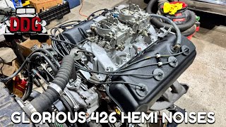 IT'S ALIVE! Rebuilt 426 Hemi Pushrod Fix, Intake Sealing Tech, Engine Break-In, And Much More