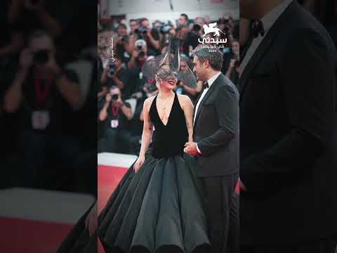 ليدي غاغا تخطف الأنظار على السجادة الحمراء لفيلم     بصحبة خطيبها مايكل بولانسكي
