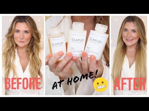 THIS WAS A MISTAKE 🤦🏼‍♀️ OLAPLEX DIY AT HOME STANDALONE TREATMENT USING THE STYLIST KIT - YouTube