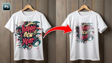 Photoshop 2025 Tips | How To Make Easy Add Logo On T Shirt Mockup in Photoshop