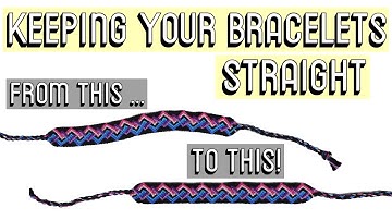 HOW TO KEEP EDGES STRAIGHT [CC] || Friendship Bracelets