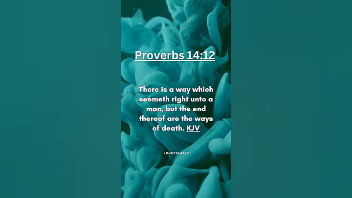 Share the Good News. Bible Verse of the Day. Proverbs 14:12 KJV