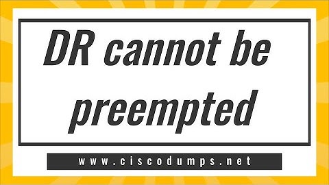 【ThinkMo】 DR Cannot be preempted#Cisco #CCNA #CCNP #CCIE #network