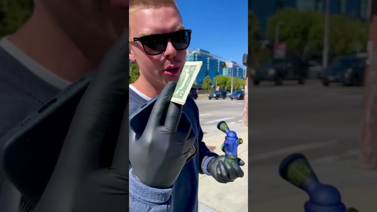 Joe hits the streets with a $6,500 bong 