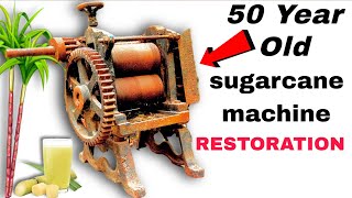 Sugarcane Juice Machine Restoration | Very Rusty Indian Sugarcane machine