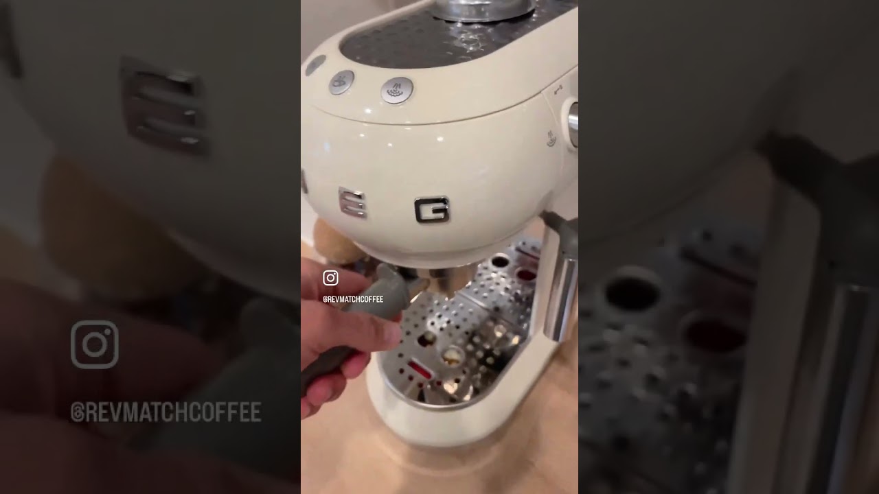 Super simple but AMAZING espresso with RevMatch Coffee + Smeg Espresso machine 