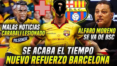 FALTA POCO para EL NUEVO REFUERZO BARCELONA! MALAS NOTICIAS BRYAN CARABALI LESIONADO! ALFARO SE VA?