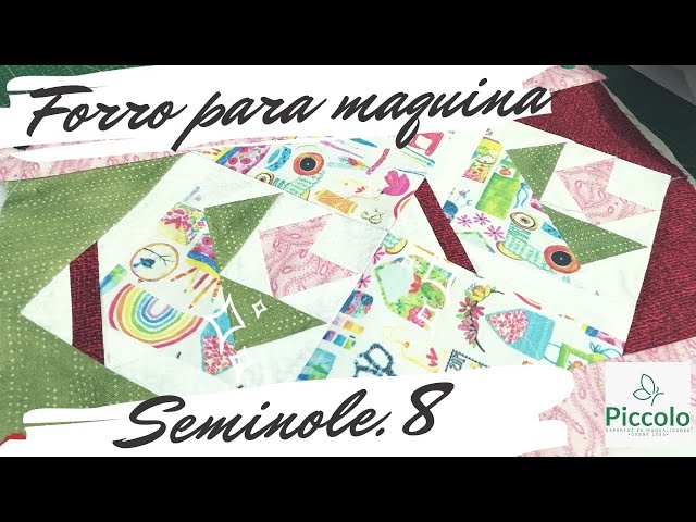 Forro para máquina de coser en Patchwork: clase 8. Seminole en técnica de papel