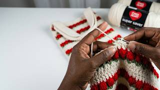 🌷 Easy Crochet Tulip Tote Bag Tutorial | Free Pattern