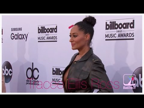 red rocks Tracee Ellis Ross at Billboard Music Awards Red Carpet