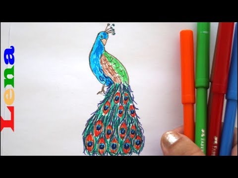 Video: Wie Zeichnet Man Einen Pfau