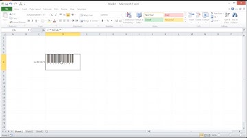 How to create barcode in Excel using barcode font