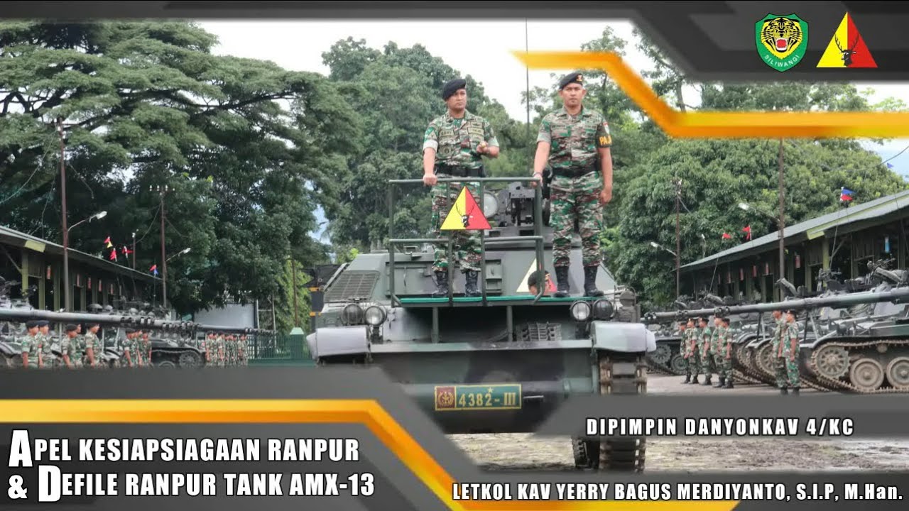 Apel Gelar Ranpur dilanjutkan Defile Ranpur Yonkav 4/KC.