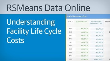 Understanding Facility Life Cycle Costs with RSMeans Data Online