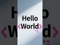 What Does "Hello World" Actually Mean? 👋 #learntocode #shorts