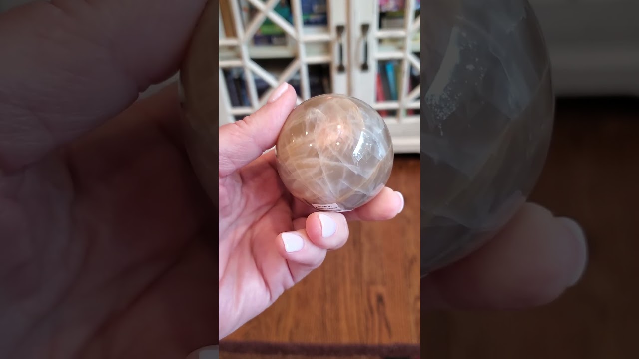 Peach Moonstone sphere 💜 