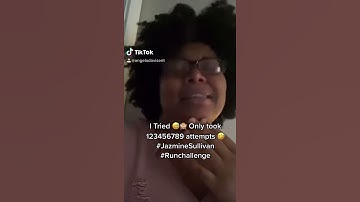 Jazmine Sullivan Run Challenge 🎶🎤