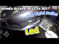 Installed LED fog light bulbs on Honda Accord 2016