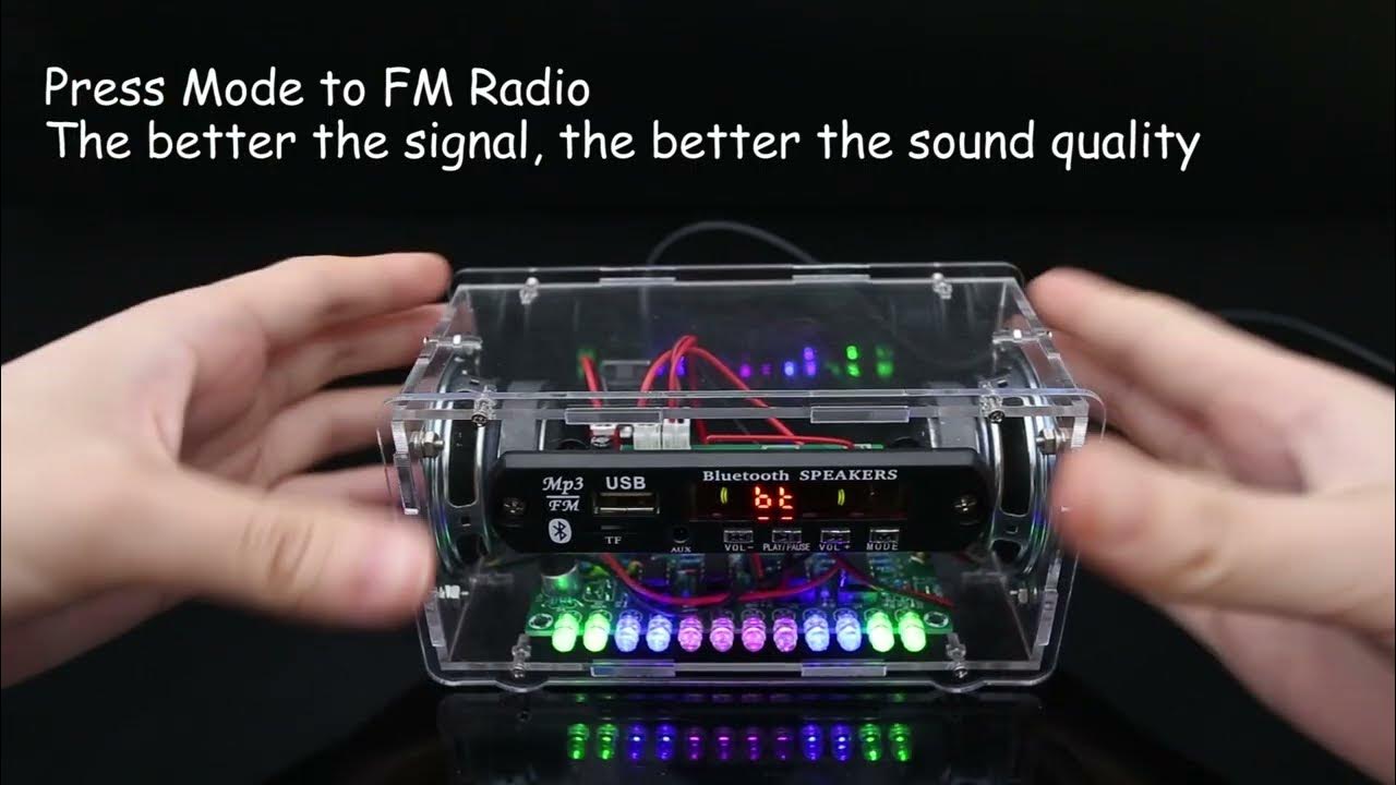 MiOYOOW DIY Electronic Kit Bluetooth Speaker with FM Radio, Support AUX ... Circuit Diagram