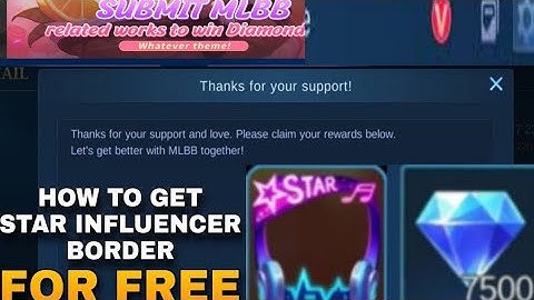 How to get free diamond and kol border