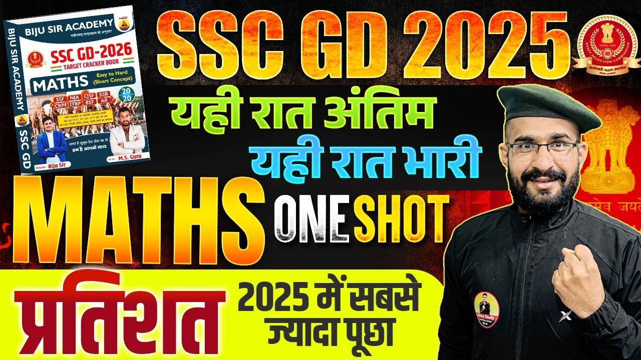 SSC GD Maths Top Question | SSC GD Maths 2026 | Percentage Maths Revision Class
