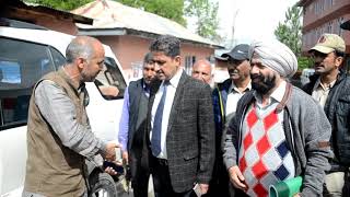MLA Langate along with DC Kup visited Langate