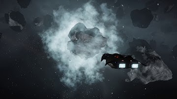 Elite Dangerous - Asteroid Core Mining external view