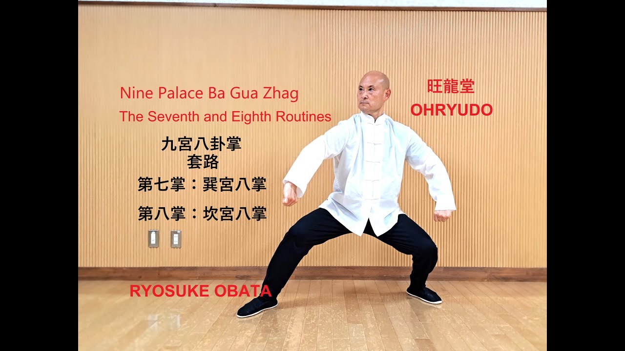伝統武術【九宮八卦掌】套路《第七掌：巽宮八掌》と《第八掌
