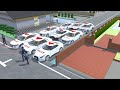 All Police Cars Collection 🚓🚔 at Sushi Bar 🍻🍺 Sakura School Simulator