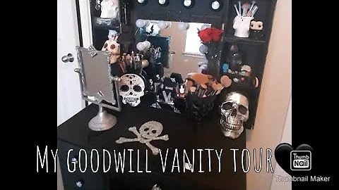 My $36 Goodwill vintage vanity tour  refurbished it.