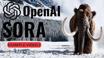OpenAI Sora Examples | Wooly Mammoths | Text to AI Generated Video is Crazy Realistic! 🤯