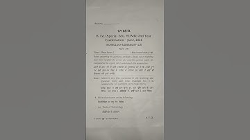 B.ed Special/2nd year / Technology and Disability #charupriya #mdu #exam #specialeducation