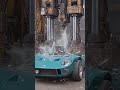 Ford GT40 vs Hydraulic Press 💥🚗 Can This Legend Survive? 😱