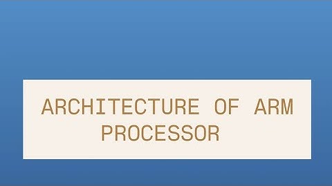 Architecture of ARM | Microcontroller and Its Applications | SNS INSTITUTIONS