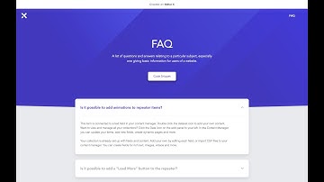 How to create a custom FAQ using Repeater in Editor X | Editor X