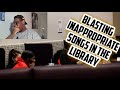 Blasting INAPPROPRIATE songs(PART 13) in the library | loveliveserve (Reaction)