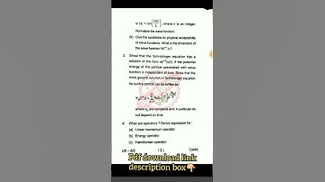 vbu sem 5 physics core 11 questions paper pdf 2019-22 vbu previous year questions paper 2023 #viral