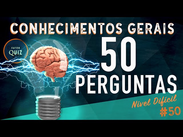 50 Perguntas com Respostas, Quiz de Conhecimentos Gerais, Fator Quiz  Especial 50 Questions with Answers, General Knowledge Quiz