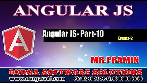 Angular JS-Part 10 || Events-2