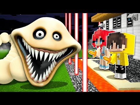 HUNGRY WORM vs BASE SEGURA de Minecraft!