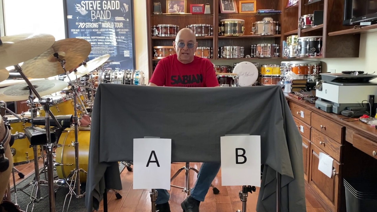 Blind Comparison between a Ludwig Black Beauty Snare Drum and a Gretsch Brooklyn Snare Drum