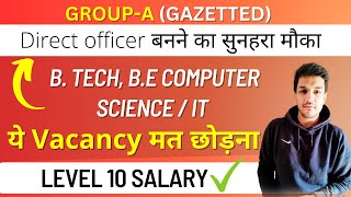 B.tech Computer science / IT 63 Vacancies | Govt Job | EXAMINER (GAZETTED)