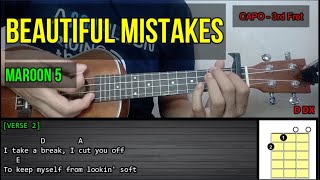 Maroon 5 – BEAUTIFUL MISTAKES | Ukulele Tutorial | LYRICS and CHORDS | Cover